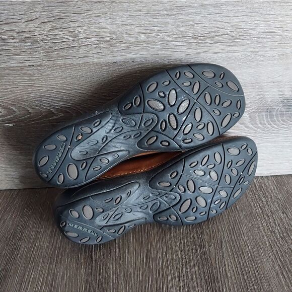 Merrell Apure Saddle Loafers Women's Size 9 Brown Leather Casual Slip Ons - Picture 11 of 13